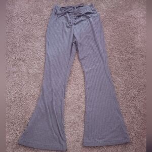 Gray Flared Pants